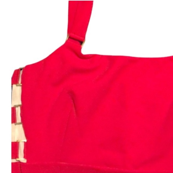 NWT Bold Elements Red Midlength Party Dress XS - Picture 11 of 11